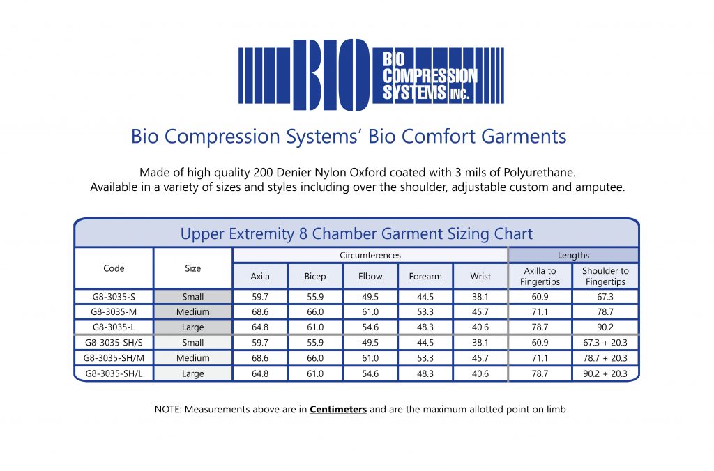 Bio Compression 8 Chamber Arm Sleeve - Lymphafrica.net