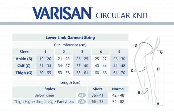 Varisan - Flat Knit Class 2, Thigh High, Open Toe Stocking - Standard 